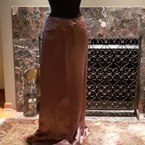 Silk-like Long Skirt